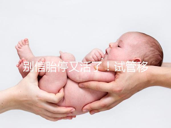 別信胎停又活了！試管移植43天需警惕有胎芽無胎心