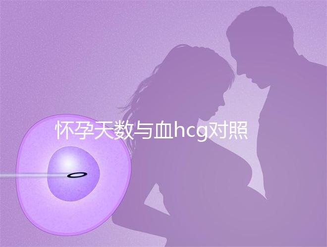 懷孕天數與血hcg對照表參考，孕早期排除病理性生化妊娠