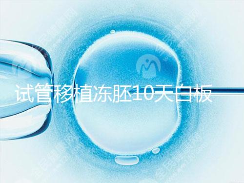 試管移植凍胚10天白板咋辦？懷孕還有希望別擔心