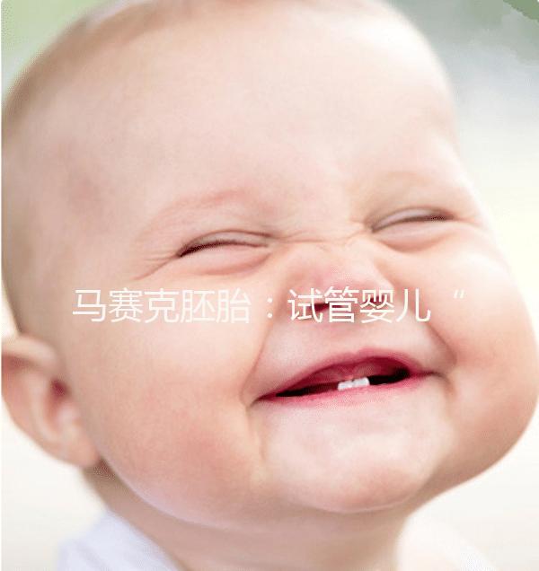 馬賽克胚胎：試管嬰兒“怪味豆”，不移植誰也不知道是好是壞